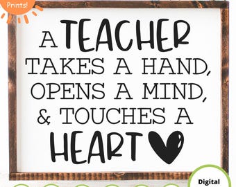 Teacher Appreciation Quote SVG | Heartfelt Gift (Digital Download)