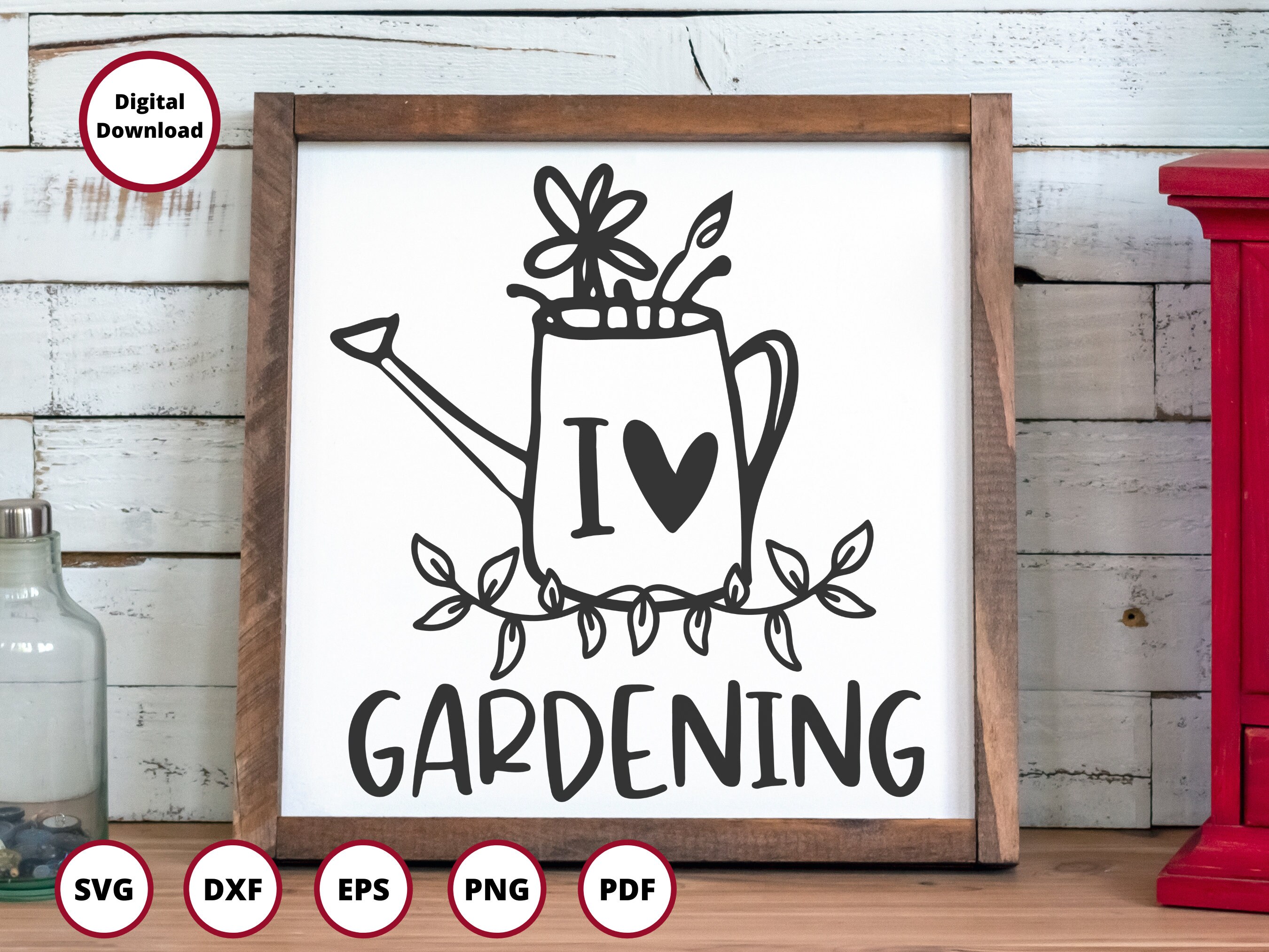 I Love Gardening SVG Garden SVG Summer SVG flower svg | Etsy
