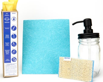 Unscented Dishwashing Kit | Plastic-Free Dish Soap | (3, 6, or 9 pods) | Eteeshop - your one stop zero waste shop