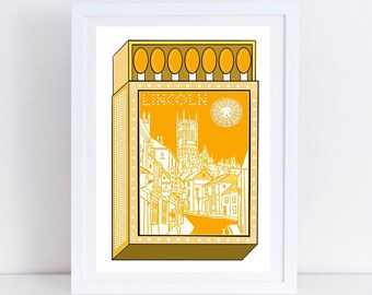 Lincoln Yellowbelly Matchbox Art Print Frameless by Sofia Barton. Comes signed and dated. Limited Edition from A4.