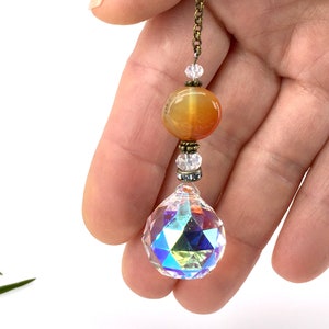 Agate Sun Catcher: 20mm AB Crystal Rainbow Maker