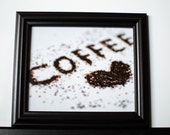 Coffee Photography, Coffee Grounds, Macro Photography, Food Photography, Photo Print, Home Decor, Kitchen Decor, Dining Room Decor, Rustic