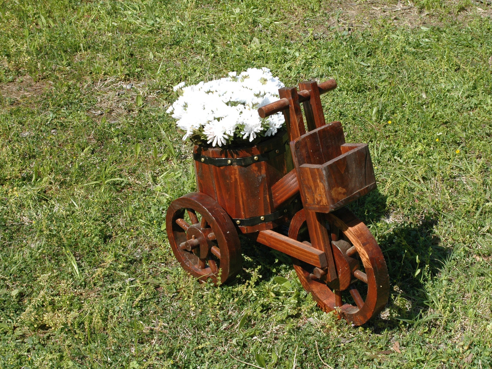 Tricycle Planter Handmade Wooden Etsy