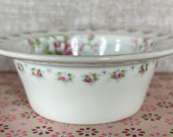 Ramekin - Wm Guerin & Co. France Limoges - small bowl - rose floral design