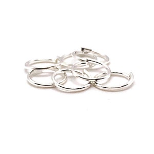 100, 500 or 1,000 BULK 7 mm Bright Silver Jump Rings, Bulk Findings, Open Rings, Jewelry Supply | Ships Immediately from USA | SL733