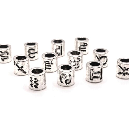 12 or 60 BULK Tiny Zodiac Character Charms Astrology Birth Etsy