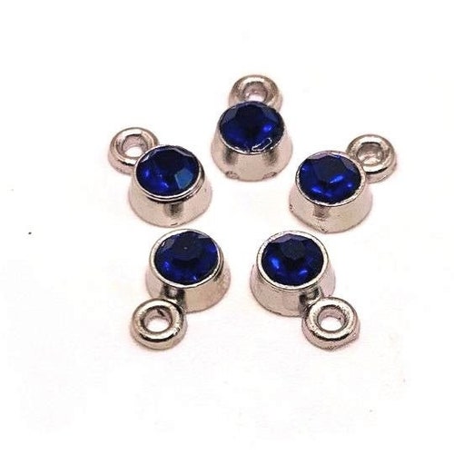 4 20 or 50 BULK Small Rhinestone Charms Light Blue Etsy