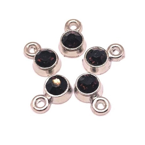 4 20 or 50 BULK Small Rhinestone Charms Light Green Etsy