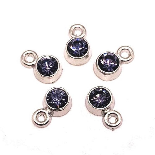 4 20 or 50 BULK Small Rhinestone Charms Jewelry Findings Etsy