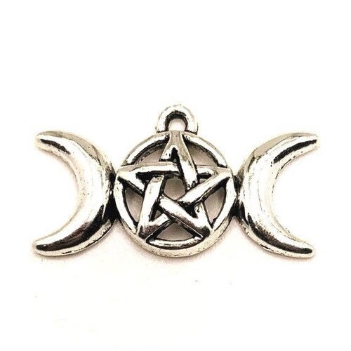 4 20 or 50 BULK Silver Wiccan Pendants Goddess Charm Mother Etsy