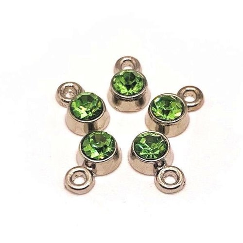 4 20 or 50 BULK Small Rhinestone Charms Jewelry Findings Etsy