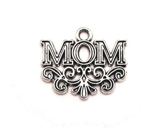 15 Silver Mom Charm You are the heart of our family Mother Day Charm 23x27 2399 15 Silver Mom Charm You are the heart of our family Mother Day Charm 23x27 2399