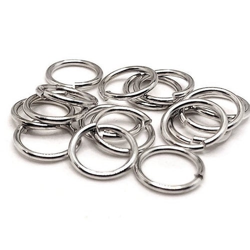 100 500 or 1000 BULK 7 Mm Bright Silver Jump Rings Bulk - Etsy