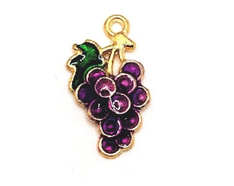 Charms for Bracelets and Necklaces Grapes Charm