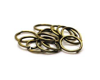 15 Gold Key Rings 35mm Split Rings Brass Plated Steel Jump Rings Bulk Findings Jewelry Supplies Keyring Connector Gold Metal Hardware 35Gld