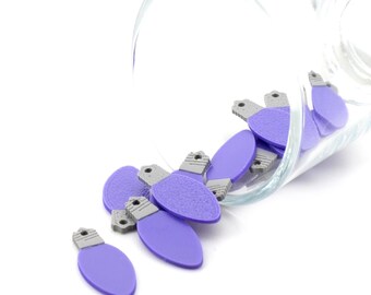 1, 4 o 20 bombillas navideñas moradas al por mayor, ligeras, 10 x 25 mm / Envío inmediato desde EE. UU. / PR2327