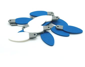 4 o 20 amuletos de luz de Hanukkah azules y blancos al por mayor, bombilla navideña, amuleto de luz, 10 x 25 mm / Envío inmediato desde EE. UU. / BL2360