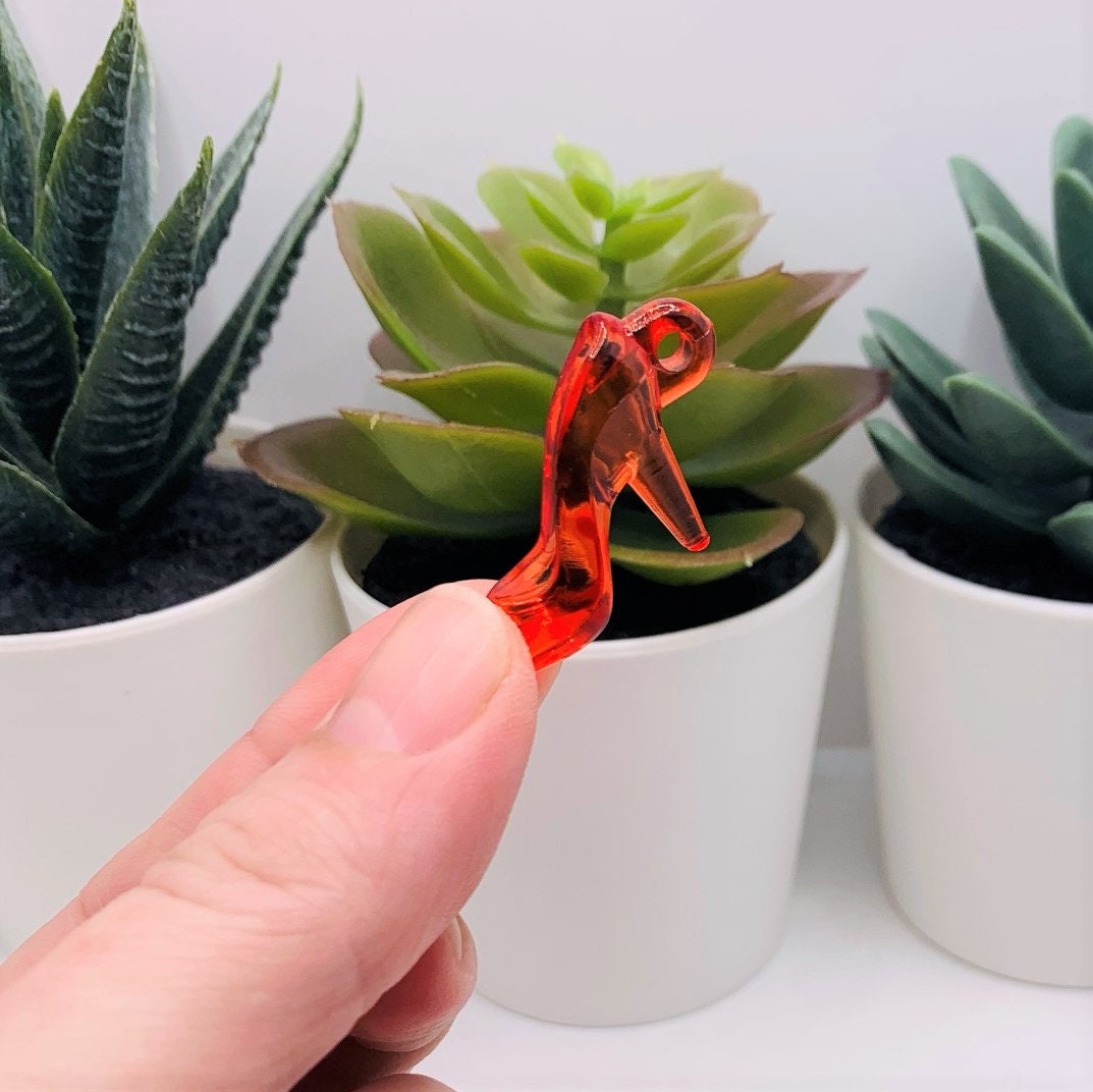 4 20 or 50 BULK Multicolor High Heel Shoe Charms Plastic Etsy