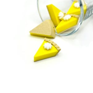 1, 4, or 20 BULK Lemon Meringue Pie Charms, Pie Charm, Cupcake Topper, Custom Charms | Ships Quickly from USA | YL2123