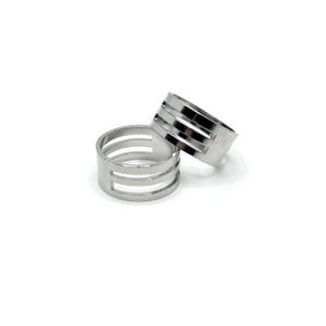 3 Micro Jeweler Split Jump Ring Opener Pliers, Stainless Steel, Silver