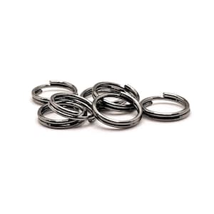 100, 500 or 1,000 BULK 8 mm Split Gunmetal Jump Rings, Wholesale jewelry findings | Ships Immediately from USA | GM873