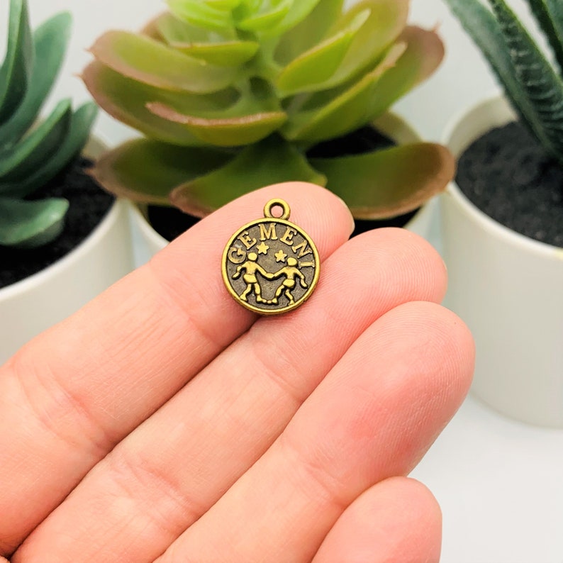 12 or 60 BULK Tiny Zodiac Character Charms Astrology Birth Etsy