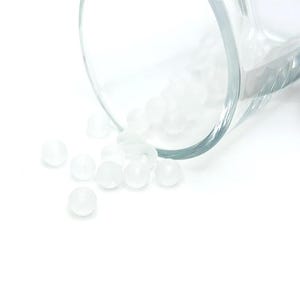 1 Strand (aprx 140 beads) 6mm White Frosted Glass Beads | Ships Quickly from USA | WH2088
