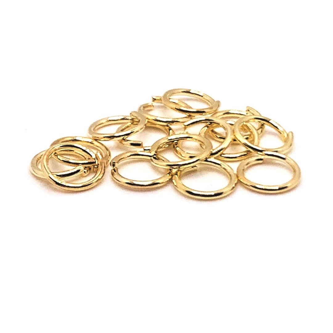 100, 500 or 1,000 BULK 6 Mm KC Gold Jump Rings, Wholesale Findings, Open Rings, Light Gold