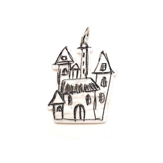 1 4 o 20 amuletos colgantes de dibujo de casas embrujadas - Etsy México