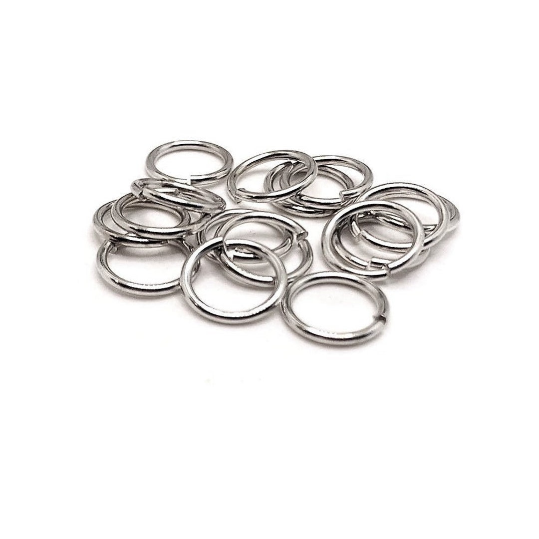 100, 500 or 1,000 BULK 8 Mm Antique Silver Jump Rings, Rhodium ...