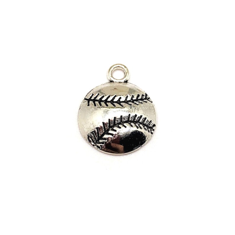 4 20 or 50 BULK Baseball Charms Antique Silver Softball Etsy