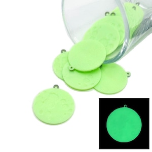 1, 4, or 20 BULK Full Moon Glow in the Dark Charms Halloween Charms | Ships Quickly from USA