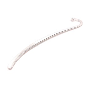 4, 20 or 50 BULK Silver Plated Bookmarks, Book mark Base, Bookmark for Charms Bases, Metal 14x86mm | Ships Immediately from USA | SL1322