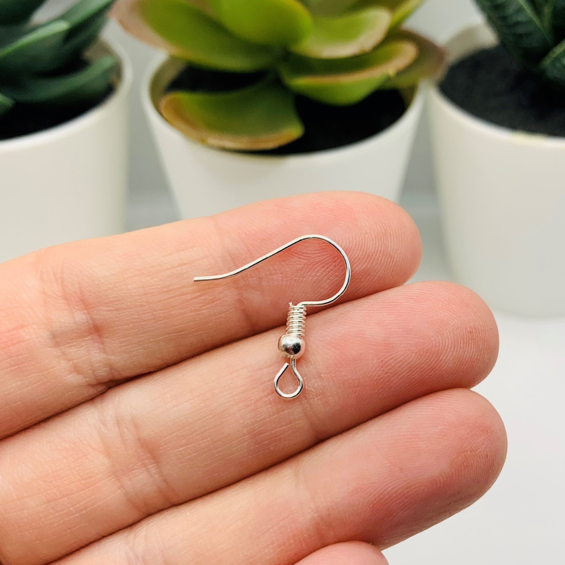 100 or 500 BULK Bright Silver Fish Hook Earring Wires French Etsy