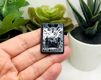 1, 4 or 20 BULK the Lovers Tarot Card Charms, Tarot Charm, Wicca