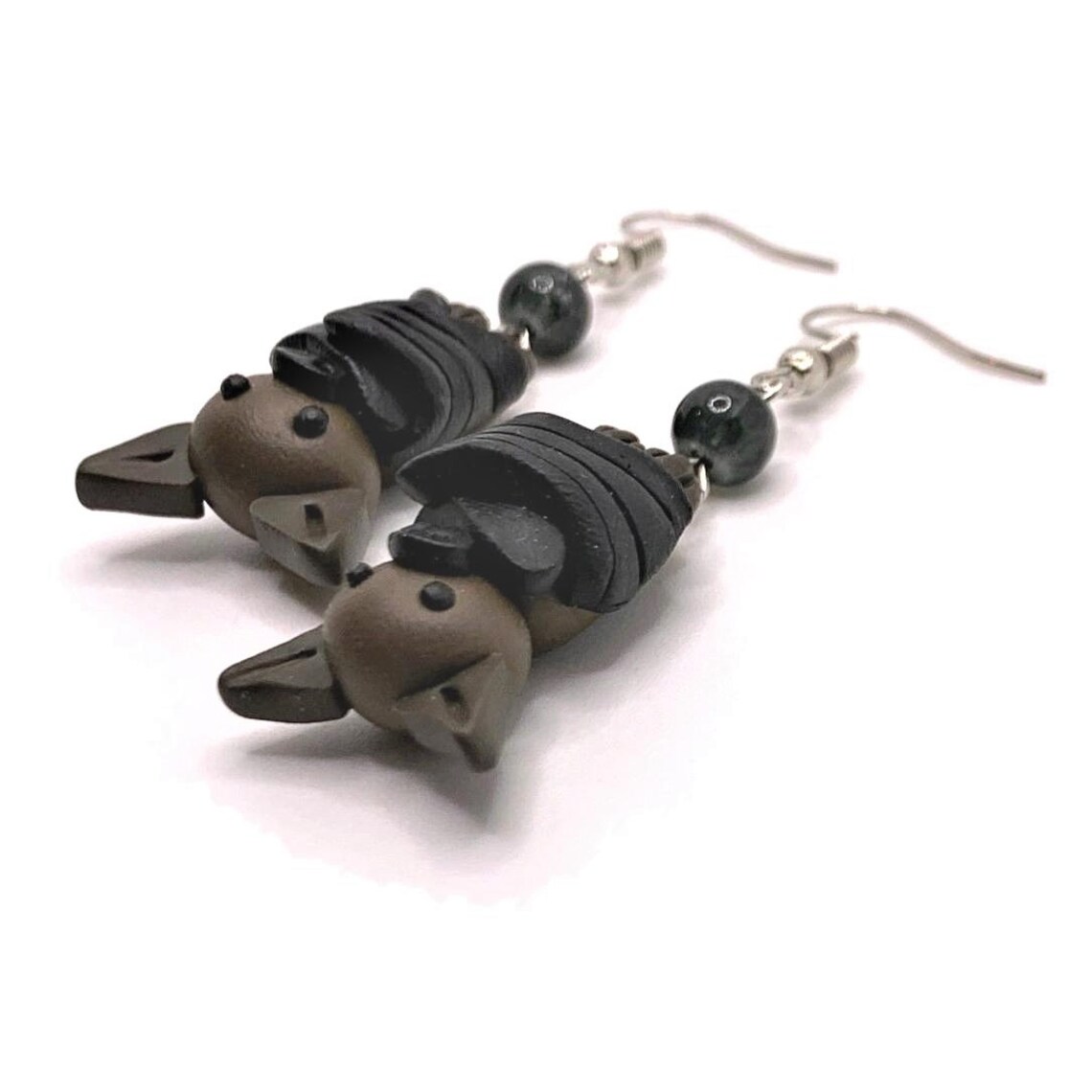 Bat Earrings Polymer Clay Cute Bat Earrings Halloween Gothic Etsy