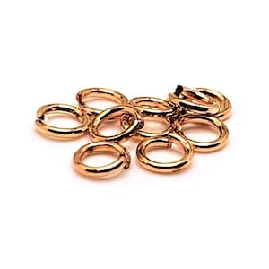 100, 500 or 1,000 4 mm Dark Rose Gold Jump Rings, Bulk Jump Rings, Open Jump Rings, Jewelry Supply | Ships Immediately from USA | RG045