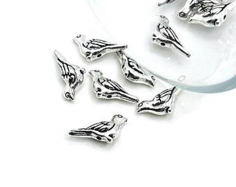 1, 4, 20 oder 50 kleine doppelseitige BULK Silber Vogel | Schiffe schnell aus den USA | AS1797