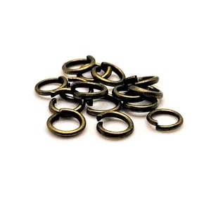100, 500 or 1,000 4 mm Bronze Jump Rings, Bulk Findings, Open Rings, Antique Brass, Jewelry Supply | Ships Immediately from USA | BR045