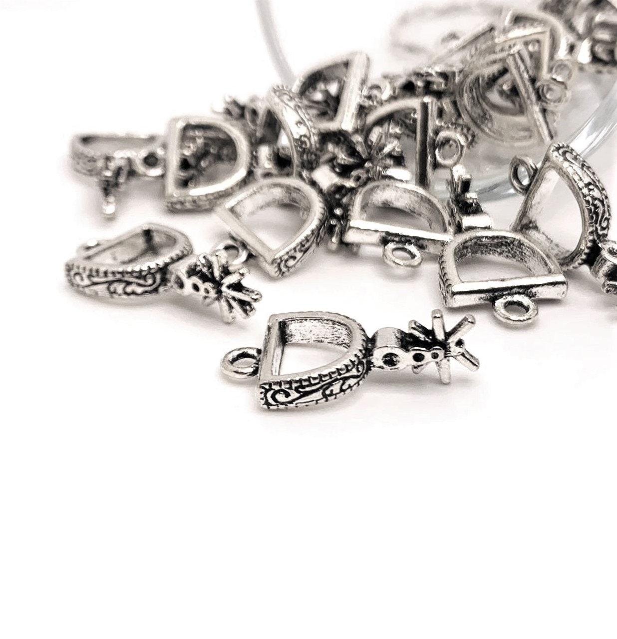 Prickly Pear Cactus Charm. 925 Sterling Silver Cactus Charm