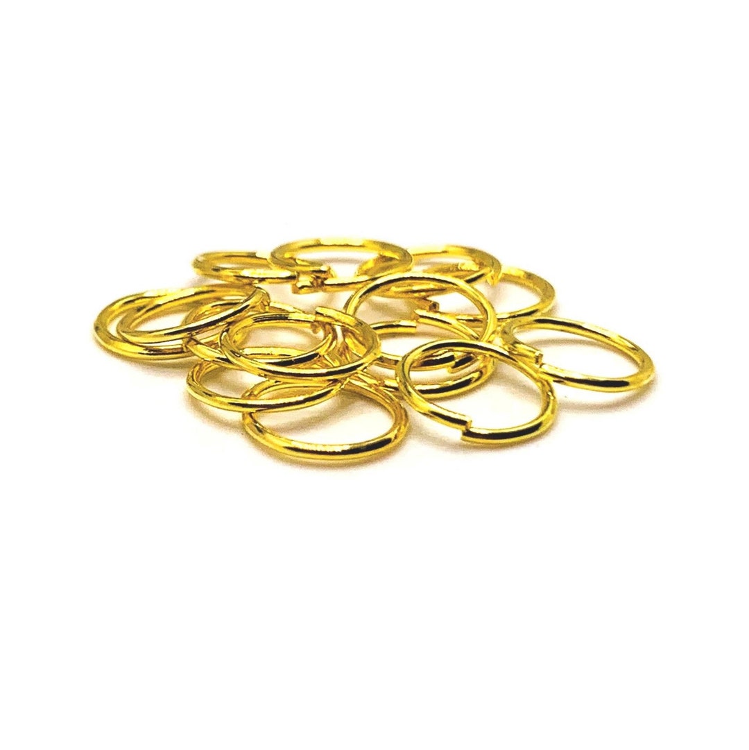 100, 500 or 1,000 BULK 8 Mm Gold Jump Rings, Bulk Findings, Open Rings