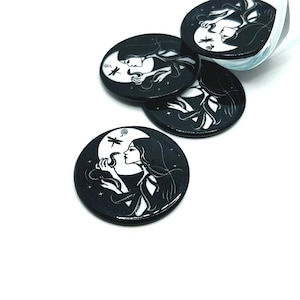 1, 4 or 20 BULK Hecate with Snake, Witchy Pendant, Double Sided | Ships Immediately from USA | BK1374