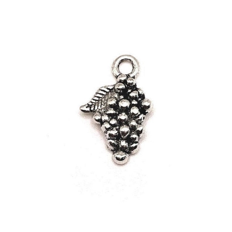 4 20 or 50 BULK Grape Charms Wine Charm Grape Bunch Charm Etsy