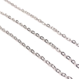 10 Feet Round Box Chain Bulk Wholesale by the Length Yard, Bulk Stainless  Steel Chain, Silver Black Gold Box Chain for Jewelry Making 