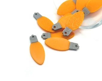 1, 4 o 20 bombillas navideñas naranjas al por mayor, ligeras, 10 x 25 mm / Envío inmediato desde EE. UU. / OR2326