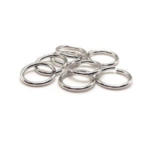 100, 500 or 1,000 BULK 9 mm Antique Silver Jump Rings, Bulk Findings, Thick Open Rings, 17g, 17 gauge | Ships Immediately from USA | AS1001