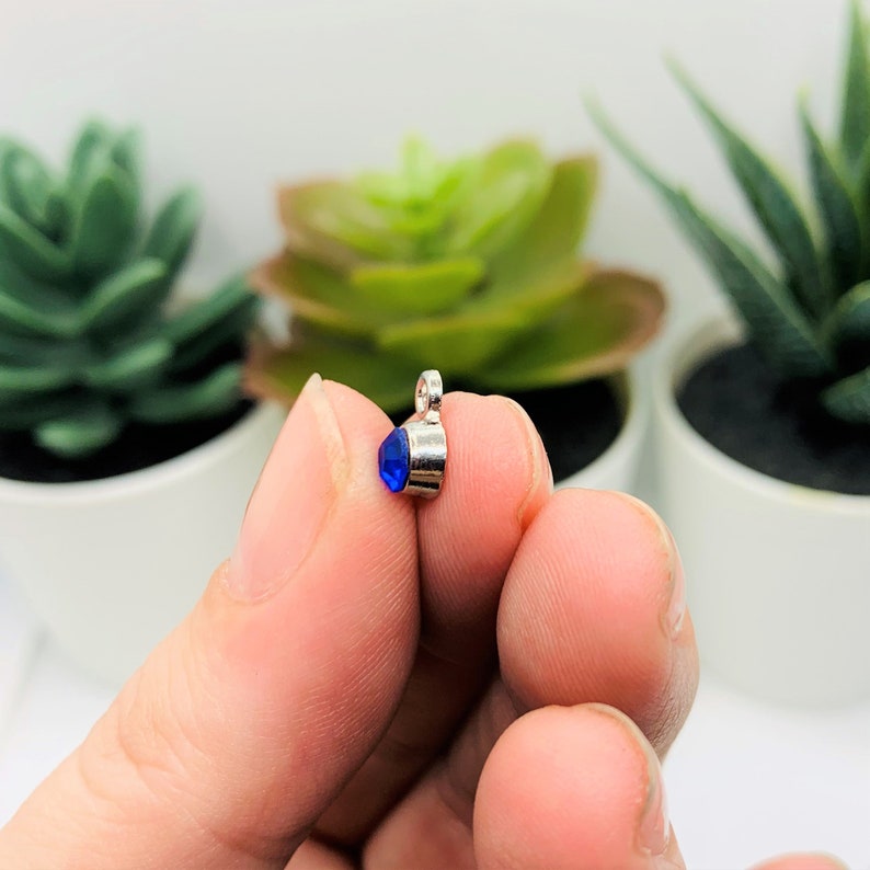 20 or 50 BULK Small Rhinestone Charms Jewelry Findings Etsy