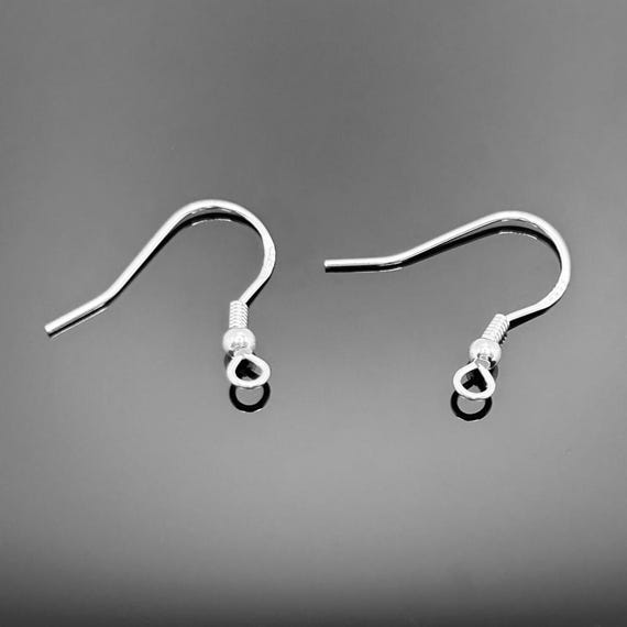 10 Pieces 925 Sterling Silver Earring Hooks, French Ear Wires, Ear - Main Image