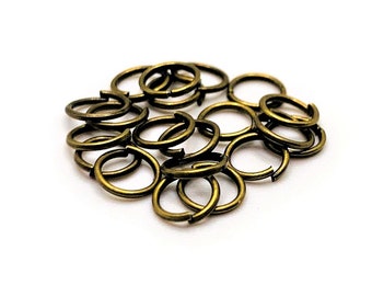 100, 500 or 1,000 BULK 6 mm Bronze Jump Rings, Findings, Open Rings, Antique Brass, Jewelry Supply | Ships Immediately from USA | BR044