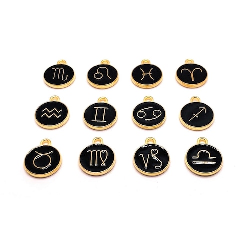 12 or 60 BULK Zodiac Character Charms Astrology Birth Sign Etsy